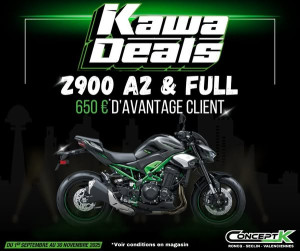 Kawa Deals sur les Z900 (A2 & Full) chez CONCEPT K